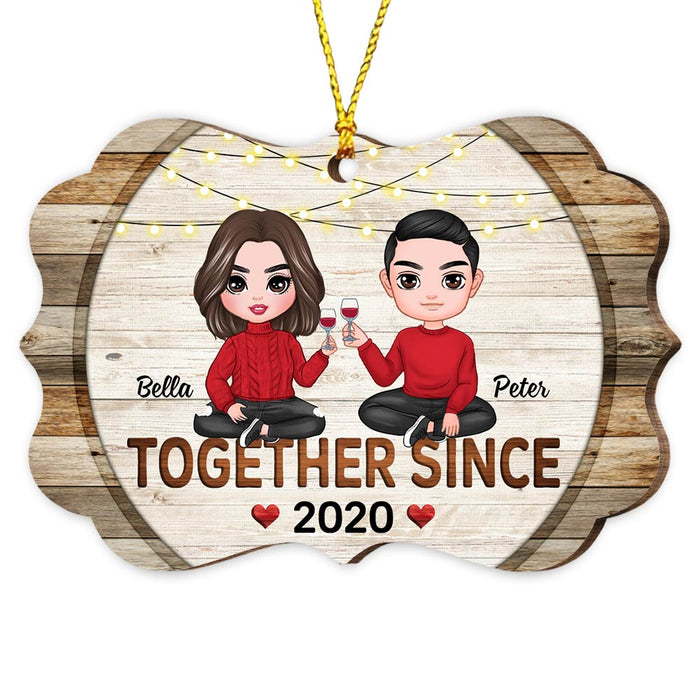 Personalized Christmas Couple Together Since Benelux Ornament SB231 23O47 1