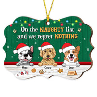 Personalized Dog Christmas Naughty List Benelux Ornament SB235 30O53 thumb 1