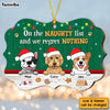 Personalized Dog Christmas Naughty List Benelux Ornament SB235 30O53 1