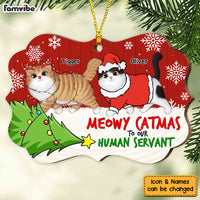 Personalized Meowy Cat Mas Human Servant Benelux Ornament SB241 30O53 thumb 1