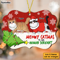 Personalized Meowy Cat Mas Human Servant Benelux Ornament SB241 30O53 thumb 1
