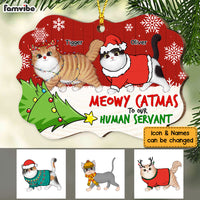 Personalized Meowy Cat Mas Human Servant Benelux Ornament SB241 30O53 thumb 1