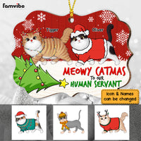 Personalized Meowy Cat Mas Human Servant Benelux Ornament SB241 30O53 thumb 1