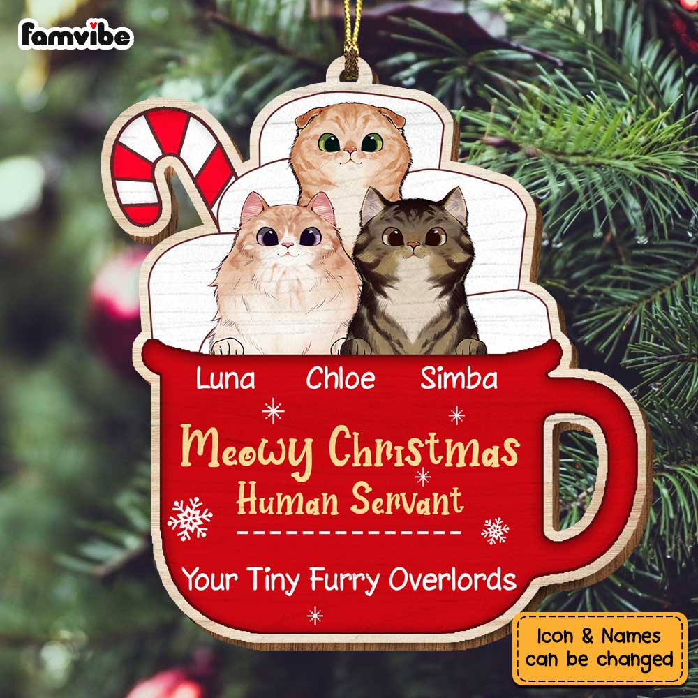 Personalized Cat Christmas Ornament SB262 85O34 Primary Mockup