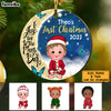 Personalized Baby's First Christmas Love To The Moon Circle Ornament SB243 30O53 1