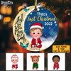 Personalized Baby's First Christmas Love To The Moon Circle Ornament SB243 30O53 1