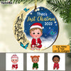 Personalized Baby's First Christmas Love To The Moon Circle Ornament SB243 30O53 1