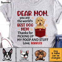 Personalized Dog Mom Thanks For Picking Up Stuff Buffalo Plaid Shirt - Hoodie - Sweatshirt SB241 58O34 thumb 1