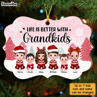 Personalized Grandma Life Is Better With Grandkids Benelux Ornament SB243 32O28 thumb 1