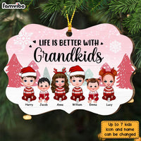 Personalized Grandma Life Is Better With Grandkids Benelux Ornament SB243 32O28 thumb 1