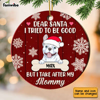Personalized Dog Tried To Be Good Circle Ornament SB242 30O28 thumb 1