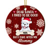 Personalized Dog Tried To Be Good Circle Ornament SB242 30O28 1