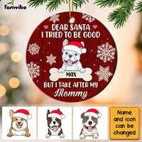 Personalized Dog Tried To Be Good Circle Ornament SB242 30O28 thumb 1
