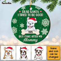 Personalized Dog Tried To Be Good Circle Ornament SB242 30O28 thumb 1