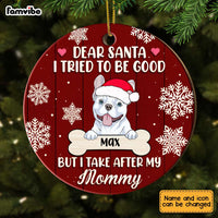 Personalized Dog Tried To Be Good Circle Ornament SB242 30O28 thumb 1