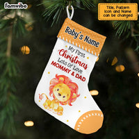 Personalized Baby Boy Girl First Christmas Animal Stocking SB243 58O47 thumb 1