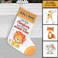 Personalized Baby Boy Girl First Christmas Animal Stocking SB243 58O47 thumb 1