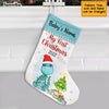 Personalized Baby Boy Girl First Christmas Dinosaur Stocking SB244 58O47 1