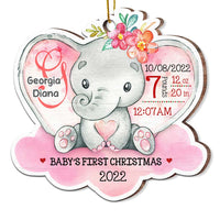 Personalized Baby Elephant First Christmas Ornament SB283 85O67 thumb 1