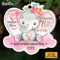 Personalized Baby Elephant First Christmas Ornament SB283 85O67 thumb 1