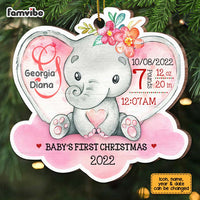 Personalized Baby Elephant First Christmas Ornament SB283 85O67 thumb 1