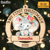 Personalized Elephant Baby First Christmas Ornament SB261 32O47 1