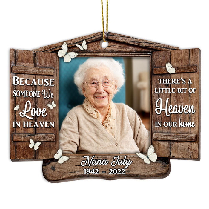 Personalized Memo Because Someone In Heaven Ornament SB273 30O28 1