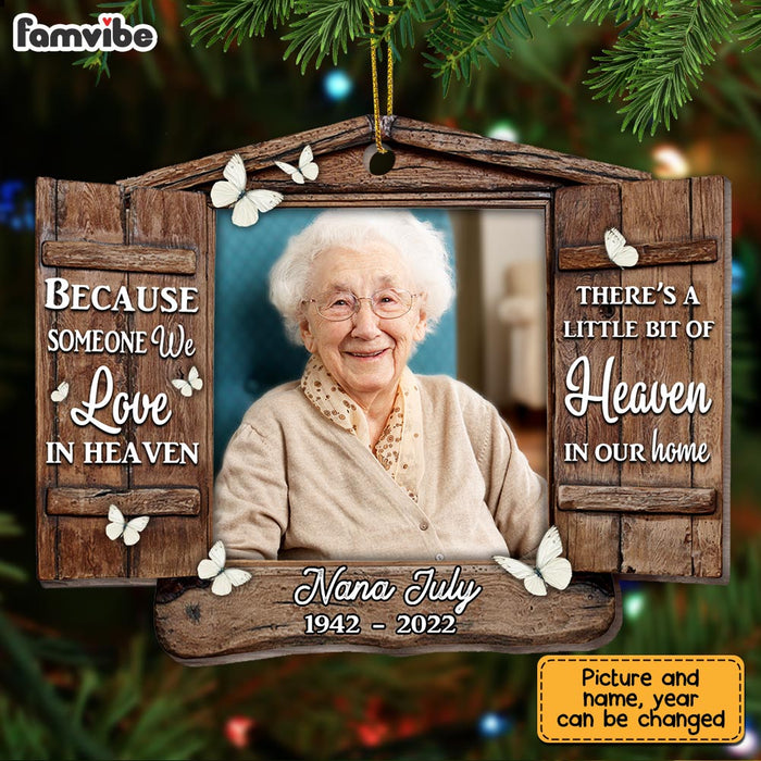 Personalized Memo Because Someone In Heaven Ornament SB273 30O28 1