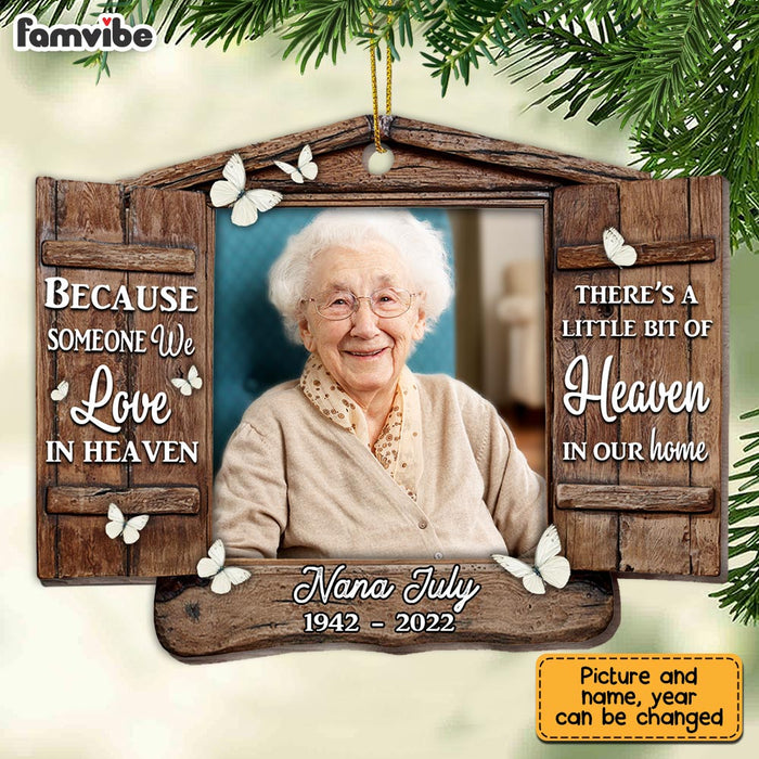 Personalized Memo Because Someone In Heaven Ornament SB273 30O28 1