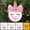 Personalized Baby Unicorn First Christmas Ornament SB271 85O67 1