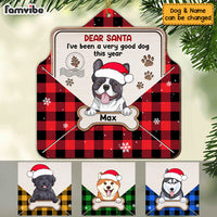 Personalized Christmas Dog To Santa Letter Ornament SB283 23O53 thumb 1