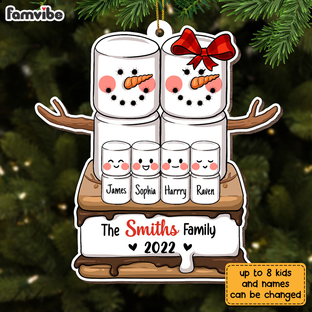 Personalized Family S'more Ornament SB301 30O28 Primary Mockup
