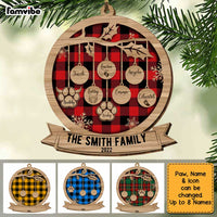 Personalized Family Tree Christmas Snowflakes Ornament SB271 58O34 thumb 1