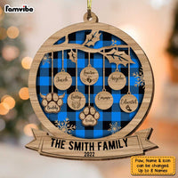 Personalized Family Tree Christmas Snowflakes Ornament SB271 58O34 thumb 1