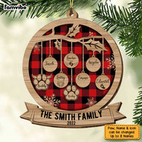 Personalized Family Tree Christmas Snowflakes Ornament SB271 58O34 thumb 1