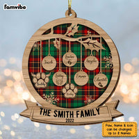 Personalized Family Tree Christmas Snowflakes Ornament SB271 58O34 thumb 1