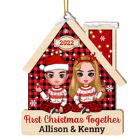 Personalized Couple First Christmas Together Ornament SB273 23O47 thumb 1
