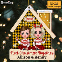 Personalized Couple First Christmas Together Ornament SB273 23O47 thumb 1