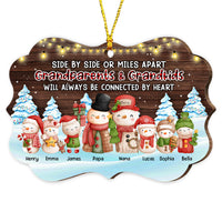 Personalized Christmas Grandparents And Grandkids Snowman Benelux Ornament SB274 23O53 thumb 1