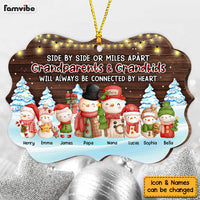 Personalized Christmas Grandparents And Grandkids Snowman Benelux Ornament SB274 23O53 thumb 1