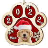 Personalized Dog Paw Christmas Photo Ornament SB283 32O67 1