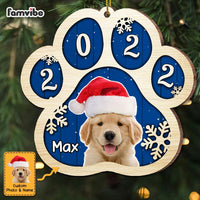 Personalized Dog Paw Christmas Photo Ornament SB283 32O67 thumb 1