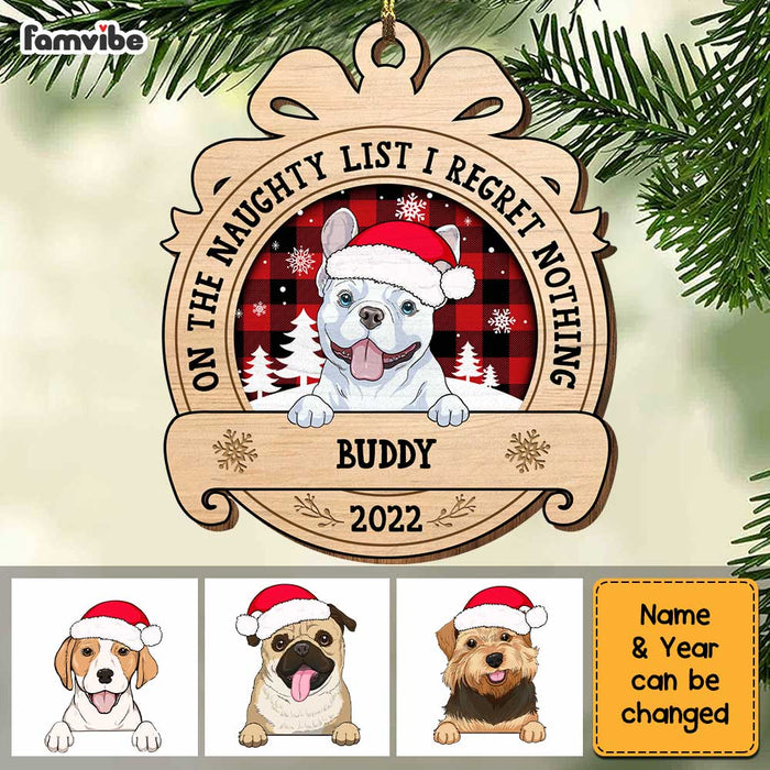 Personalized Dog On Naughty List Ornament SB285 30O34 1