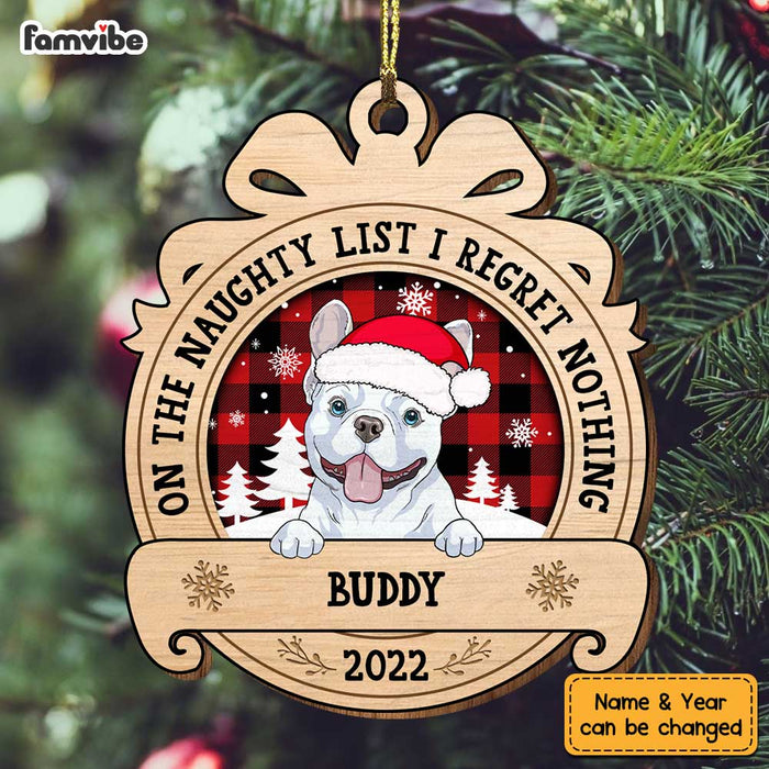 Personalized Dog On Naughty List Ornament SB285 30O34 1