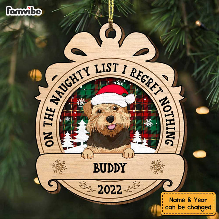 Personalized Dog On Naughty List Ornament SB285 30O34 1