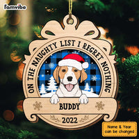 Personalized Dog On Naughty List Ornament SB285 30O34 thumb 1