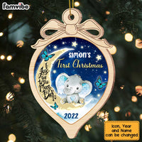 Personalized Elephant Baby's First Christmas Ornament SB282 23O47 thumb 1