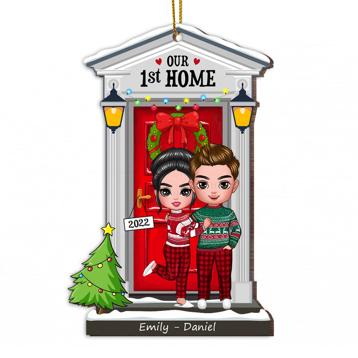 Personalized Couple First Home Christmas Ornament SB284 85O53 1
