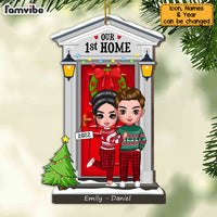 Personalized Couple First Home Christmas Ornament SB284 85O53 thumb 1