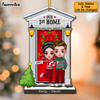 Personalized Couple First Home Christmas Ornament SB284 85O53 thumb 1